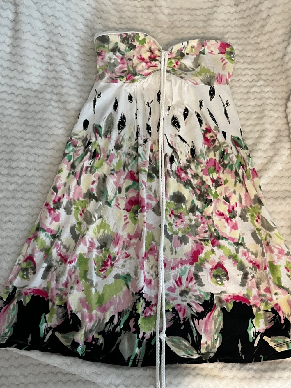 Vintage American Eagle Outfitters Floral halter mini/midi dress